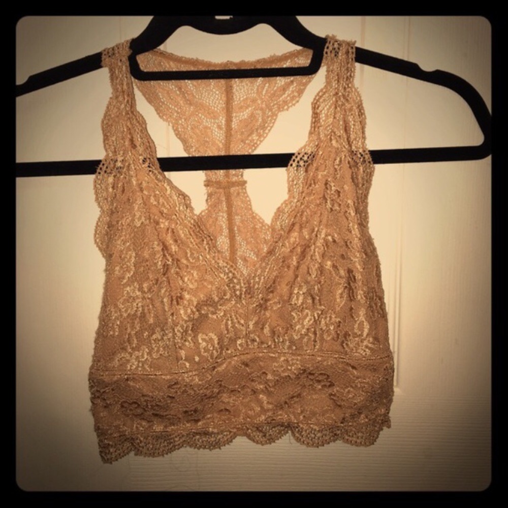 TAN Nollie Lace Racerback Bralette